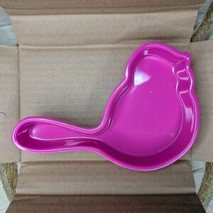 Nora Fleming Melamine Pink Bird NF01 Candy Dish/Trinket Tray Limited Edition
